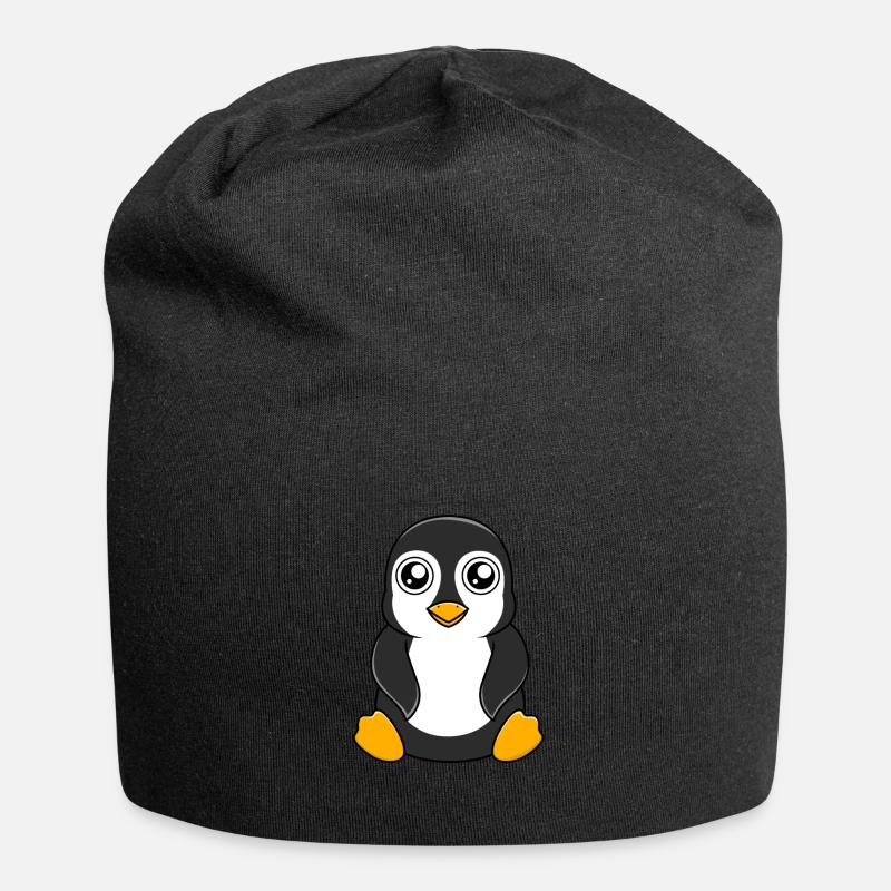 penguin - Jersey Beanie - black