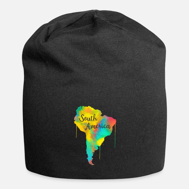 Amérique du sud - Bonnet en jersey - noir