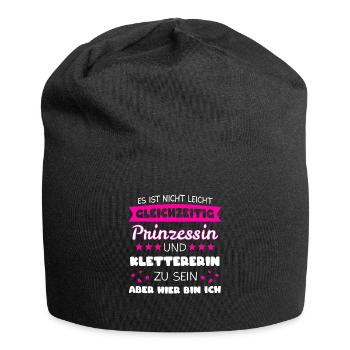 Kletter Klettern Klettern Geschenk - Jersey-Beanie - Schwarz - Vorne