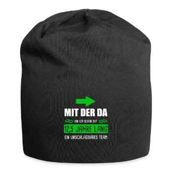 Petersilienhochzeit Petersilien Hochzeit Ehemann - Jersey-Beanie - Schwarz - Vorne