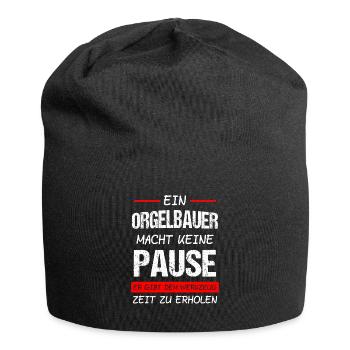 Orgelbauer Orgelbau Orgel Geschenk - Jersey-Beanie - Schwarz - Vorne