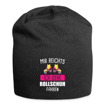 Rollschuh Rollschuhe Rollschuhlaufen Geschenk - Jersey-Beanie - Schwarz - Vorne