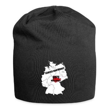 Thüringer Thüringen Bratwurst Geschenk - Jersey-Beanie - Schwarz - Vorne