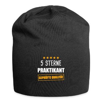 Praktikant Praktikum Praktikanten Geschenk - Jersey-Beanie - Schwarz - Vorne