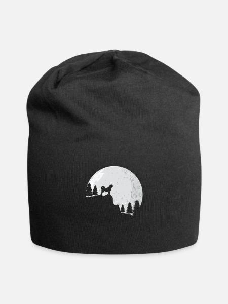 Shiba Inu Akita Hund Geschenk - Jersey-Beanie - Schwarz