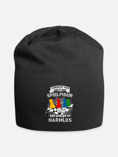 Brettspiel Würfel Brettspiele Nerd Geek Geschenk - Jersey-Beanie - Schwarz