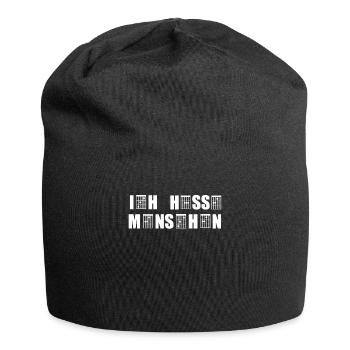 Ich Hasse Menschen Akkorde Gitarre Geschenk - Jersey-Beanie - Schwarz - Vorne