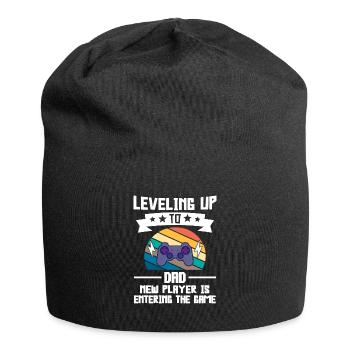 Papa werdender Papa Vater Geschenk - Jersey-Beanie - Schwarz - Vorne