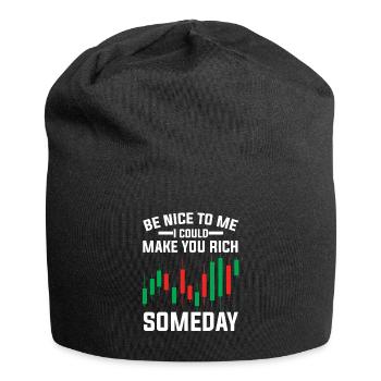 Trading Trader Geld Investor Aktien Markt - Jersey-Beanie - Schwarz - Vorne