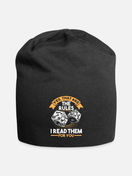 Brettspiel Brettspiele Brettspiel Geschenk - Jersey-Beanie - Schwarz