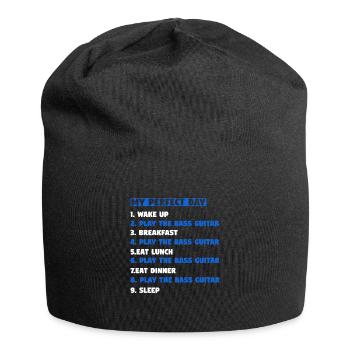 Bass Guitar Bass Guitar Bassist Gift - Jersey Beanie - black - Front