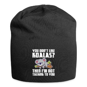 Koala Koalas Koala Bear Gift - Jersey Beanie - black - Front