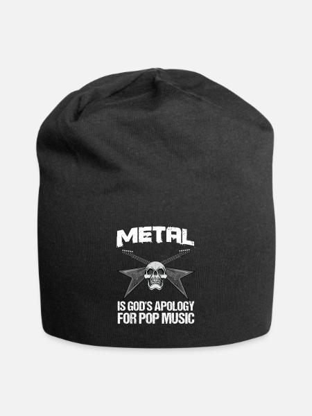 Metal Music Metal ist Gottes - Jersey-Beanie - Schwarz