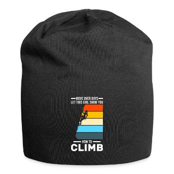 Climbing Girl Climbing Girl Cadeau - Bonnet en jersey - noir - Devant