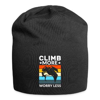 Climbing Climbing Cadeau - Bonnet en jersey - noir - Devant