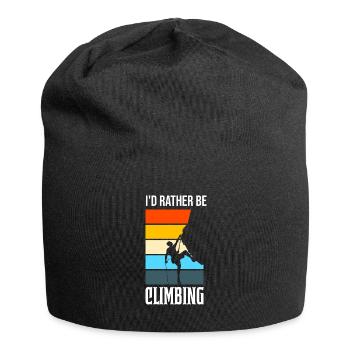 Climbing Climbing Cadeau - Bonnet en jersey - noir - Devant