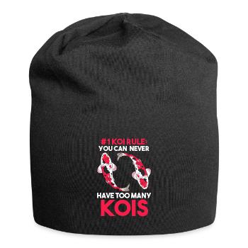 Kois Koi Koi Fish Gift - Jersey Beanie - black - Front