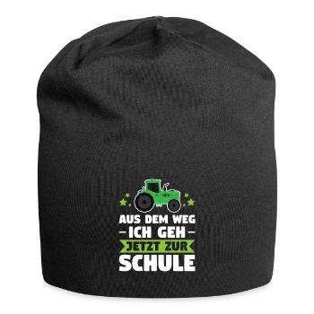 Schulkind Schulanfänger Schulanfang Geschenk - Jersey-Beanie - Schwarz - Vorne