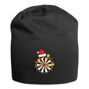Fléchettes Cadeau de Noël - Bonnet en jersey - noir - Devant