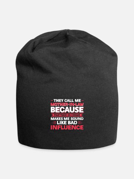 Mother-in-law Mother-in-law Family Gift - Jersey Beanie - black