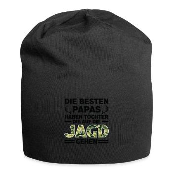 Jagd Vater Tochter Jagd Jagd Geschenk - Jersey-Beanie - Schwarz - Vorne