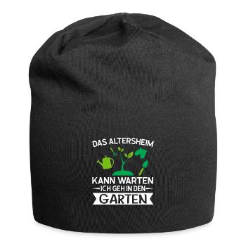 Gartenarbeit Gärtner Gartenarbeiter Geschenk - Jersey-Beanie - Schwarz - Vorne