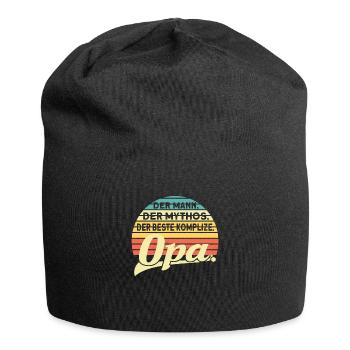 Opa Enkelkinder Großvater Geschenk - Jersey-Beanie - Schwarz - Vorne