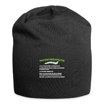 Physio Physiotherapeutin Praxis Geschenk - Jersey-Beanie - Schwarz - Vorne