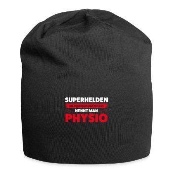 Physio Physiotherapie Praxis Geschenk - Jersey-Beanie - Schwarz - Vorne