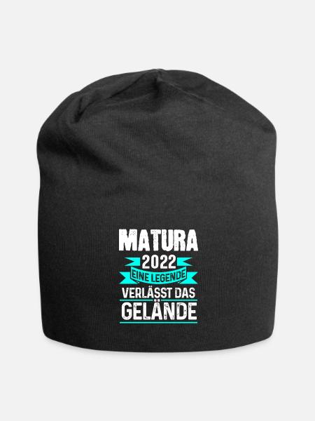 Matura 2022 Maturaabschluss Maturanten Geschenk - Jersey-Beanie - Schwarz