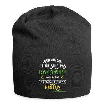 Nantes football Parfait supporter Nantais Humour - Bonnet en jersey - noir - Devant