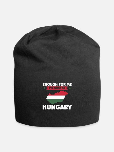 Hungary Hungarian Hungarian Flag Gift - Jersey Beanie - black