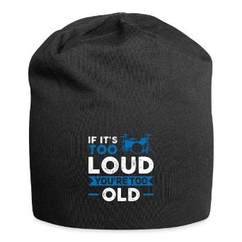 Schlagzeug Schlagzeuger spielen Schlagzeug - Jersey-Beanie - Schwarz - Vorne
