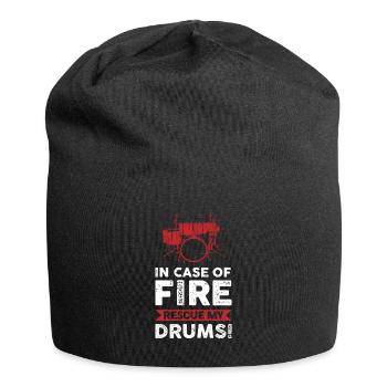 Schlagzeug Schlagzeuger spielen Schlagzeug - Jersey-Beanie - Schwarz - Vorne