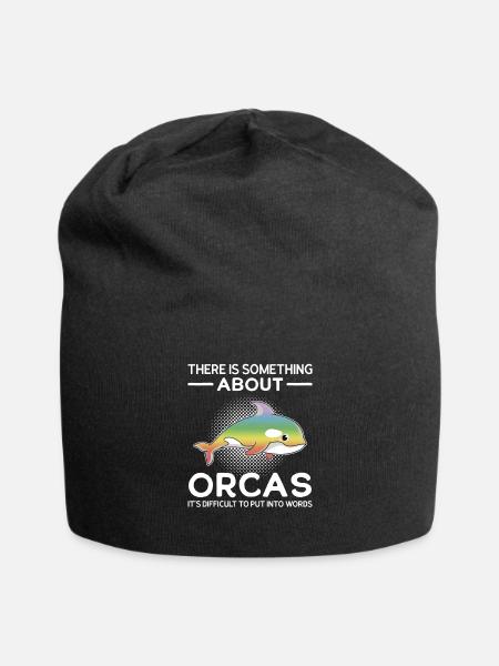 Orca Orca Animal Cadeau - Bonnet en jersey - noir