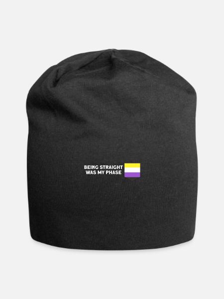 Non-binary Csd non-binary flag gift - Jersey Beanie - black