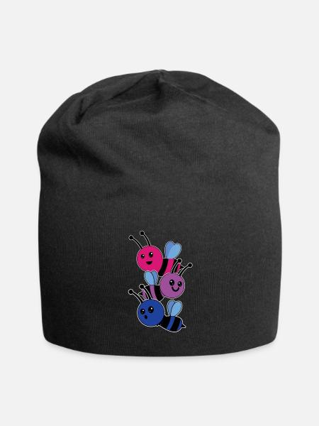 Bisexuelle Biene Bisexuell - Jersey-Beanie - Schwarz