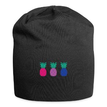 Bisexuell Ananas Bisexuell Ananas - Jersey-Beanie - Schwarz - Vorne