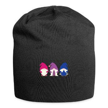 Bisexuell Gnome Bisexuell Gnome Geschenk - Jersey-Beanie - Schwarz - Vorne