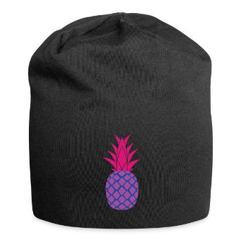 Bisexuell Ananas Bisexuell Ananas - Jersey-Beanie - Schwarz - Vorne