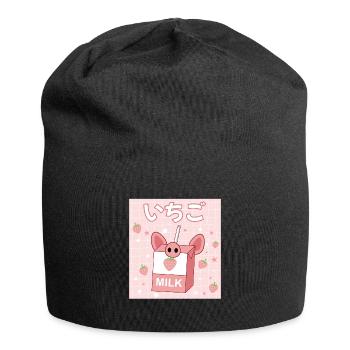 Japanese Japanese Strawberry - Jersey Beanie - black - Front