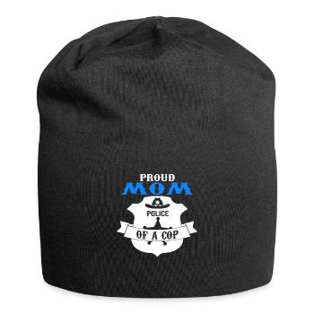 Cop Mom Child Cop Dad Family Geschenk - Jersey-Beanie - Schwarz - Vorne