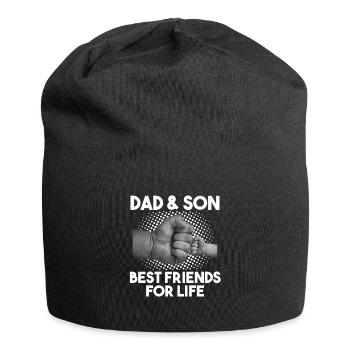 Dad & Son Papa Son Gift - Jersey Beanie - black - Front