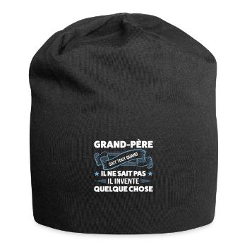 Papi Papi Famille Geschenk - Jersey-Beanie - Schwarz - Vorne