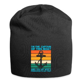 Captain Boat Captains Cadeau - Bonnet en jersey - noir - Devant