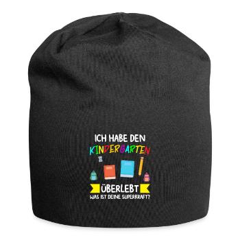 Kindergarten Abschluss Kindergarten-Abschluss Gesc - Jersey-Beanie - Schwarz - Vorne