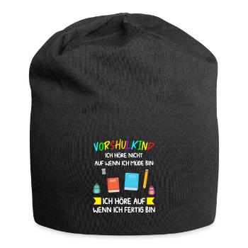 Vorschule Anfang Vorschüler Geschenk - Jersey-Beanie - Schwarz - Vorne