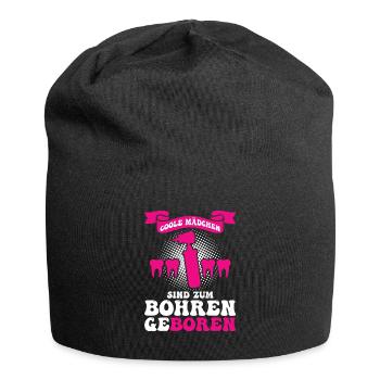 Zahn Zahnarzt Bohren Zahn Geschenk - Jersey-Beanie - Schwarz - Vorne