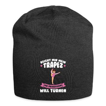 Turnen Mädchen Turnerin Geschenk - Jersey-Beanie - Anthrazit - Vorne
