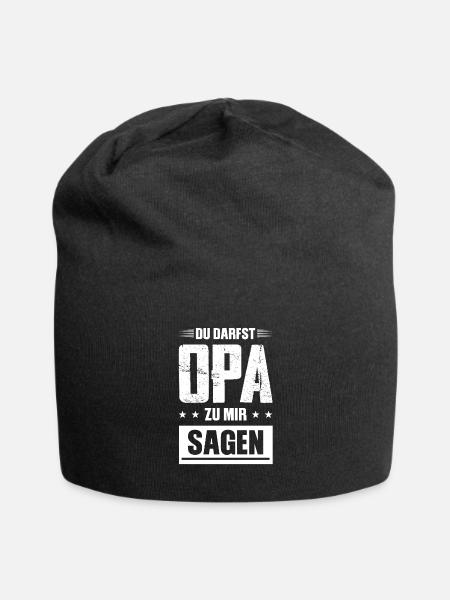 Opas Opa Opas Geschenk - Jersey-Beanie - Schwarz